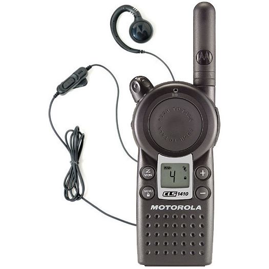 Motorola Radio CLS1410 with PTT Earpiece